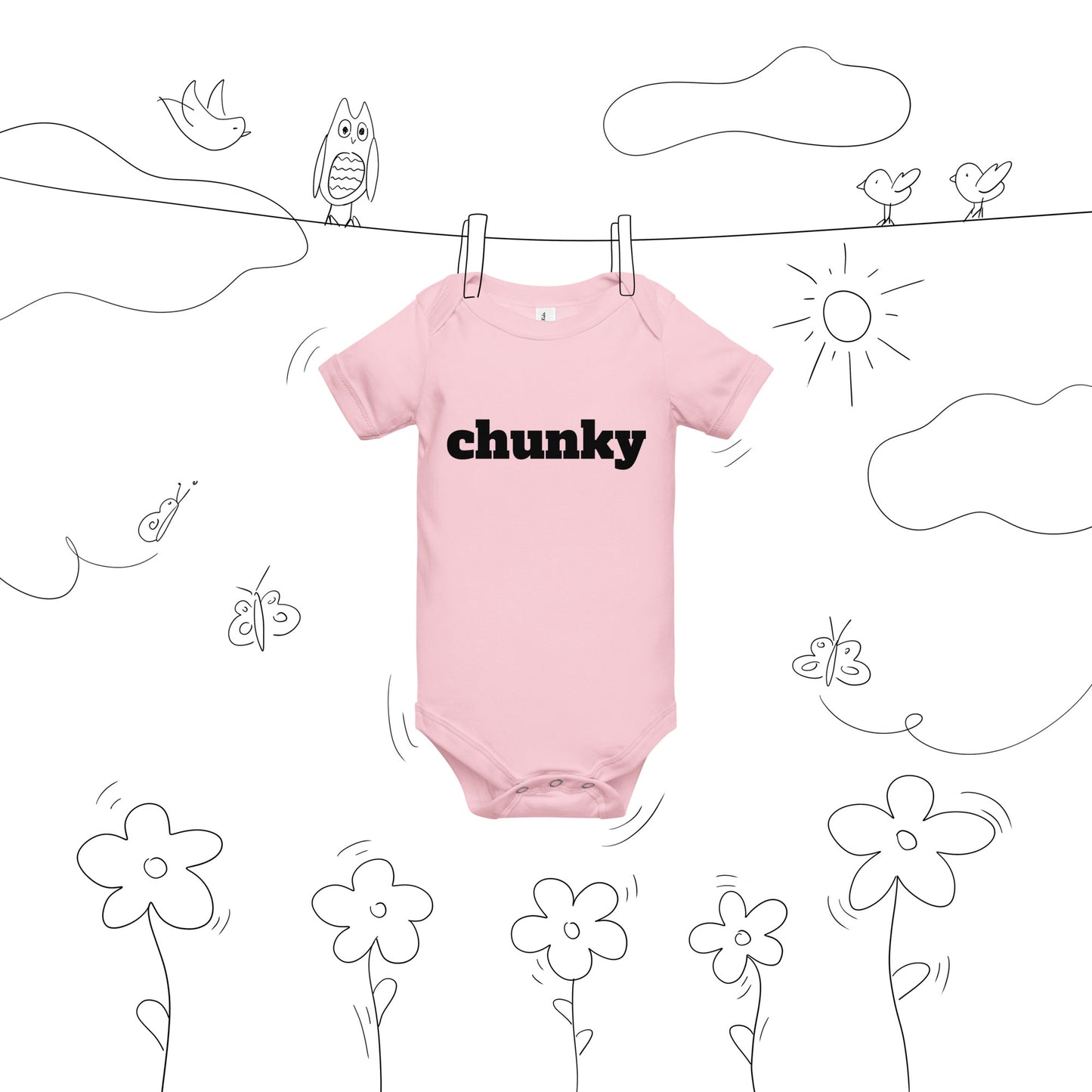 Chunky Baby Short Sleeve One Piece