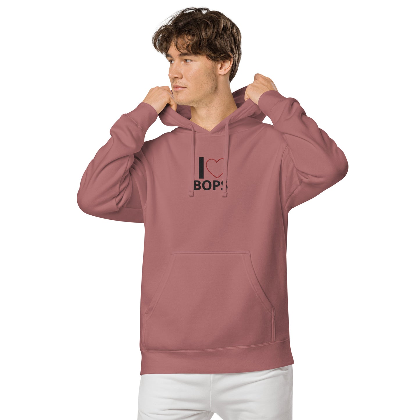 I ❤️ BOPS Embroidered Hoodie